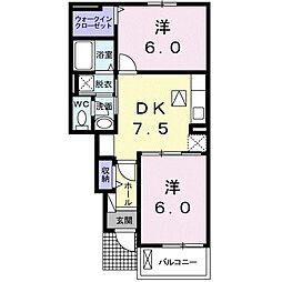 間取図画像 2DK