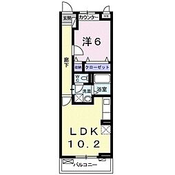 フォレストパーク九番館 1LDKの間取図画像