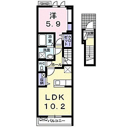 シャルム 1LDKの間取図画像