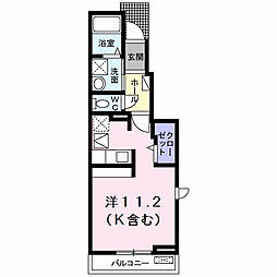 フェスターレ3 1Kの間取図画像