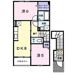 間取図画像 2DK