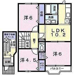 サンライズスクエア 3LDKの間取図画像