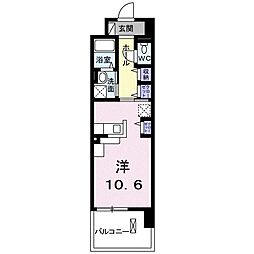 プレッサ泉中央 ワンルームの間取図画像
