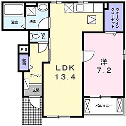 サンシャインM・MA 1LDKの間取図画像