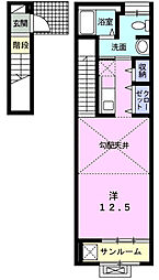 ベルフィオーレ ワンルームの間取図画像
