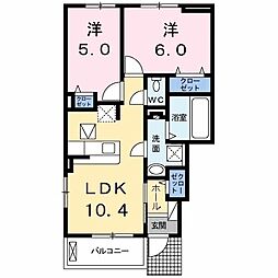 間取図画像 2LDK