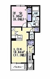 間取図画像 1LDK