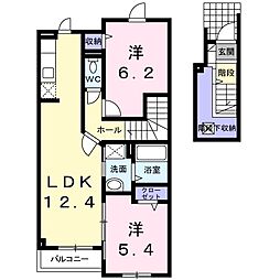 ソーレ・グランデ 2LDKの間取図画像
