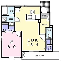 間取図画像 1LDK