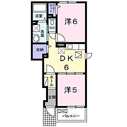 間取図画像 2DK