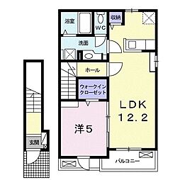 さくら3 1LDKの間取図画像
