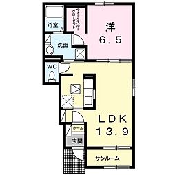 クラール5 1LDKの間取図画像