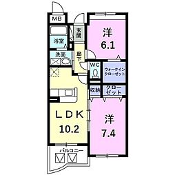 間取図画像 2LDK