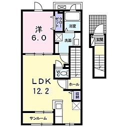 ユアーズ・ヴィラ 1LDKの間取図画像