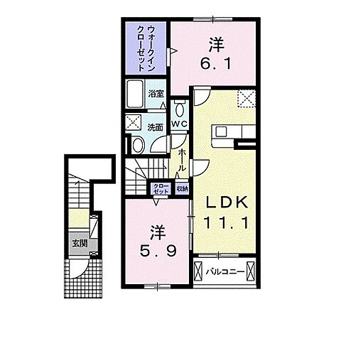 ホームズ でお部屋探し クレアール リヴァーサ 2階 3 2ldk 賃料5 9万円 58 6 賃貸アパート住宅情報 物件番号 取扱い不動産会社 大東建託リーシング株式会社 福山店