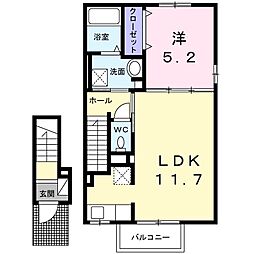 アビーダ 1LDKの間取図画像