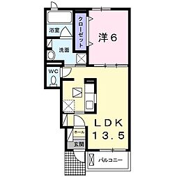 グランド湯布院ベレット 1LDKの間取図画像