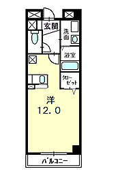 サンセル本所 ワンルームの間取図画像
