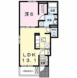 ミルトメゾン・Y1 1LDKの間取図画像