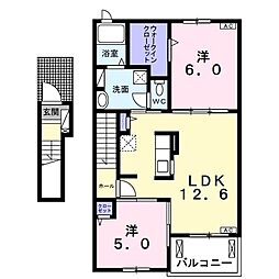 間取図画像 2LDK