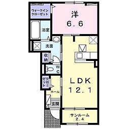 PASTORAL香音3 1LDKの間取図画像
