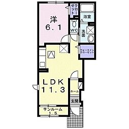 間取図画像 1LDK