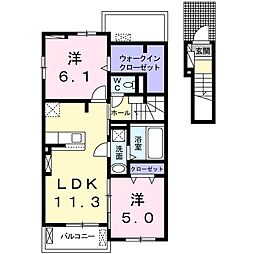 間取図画像 2LDK