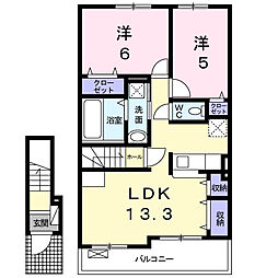 間取図画像 2LDK