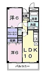 ラフィネ 2LDKの間取図画像