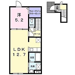 アドニス 1LDKの間取図画像