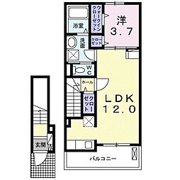 ピュアレジデンスKB 1LDKの間取図画像