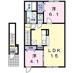 間取図画像 2LDK
