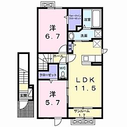 間取図画像 2LDK