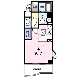 メゾン・エトワール1 1Kの間取図画像