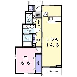 ベルク　八ヶ岳 1階1LDKの間取り