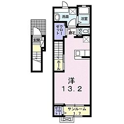 ミニョンガーデン3 ワンルームの間取図画像