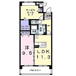 アイリー・レジデンス 2LDKの間取図画像