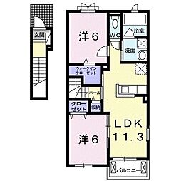 間取図画像 2LDK