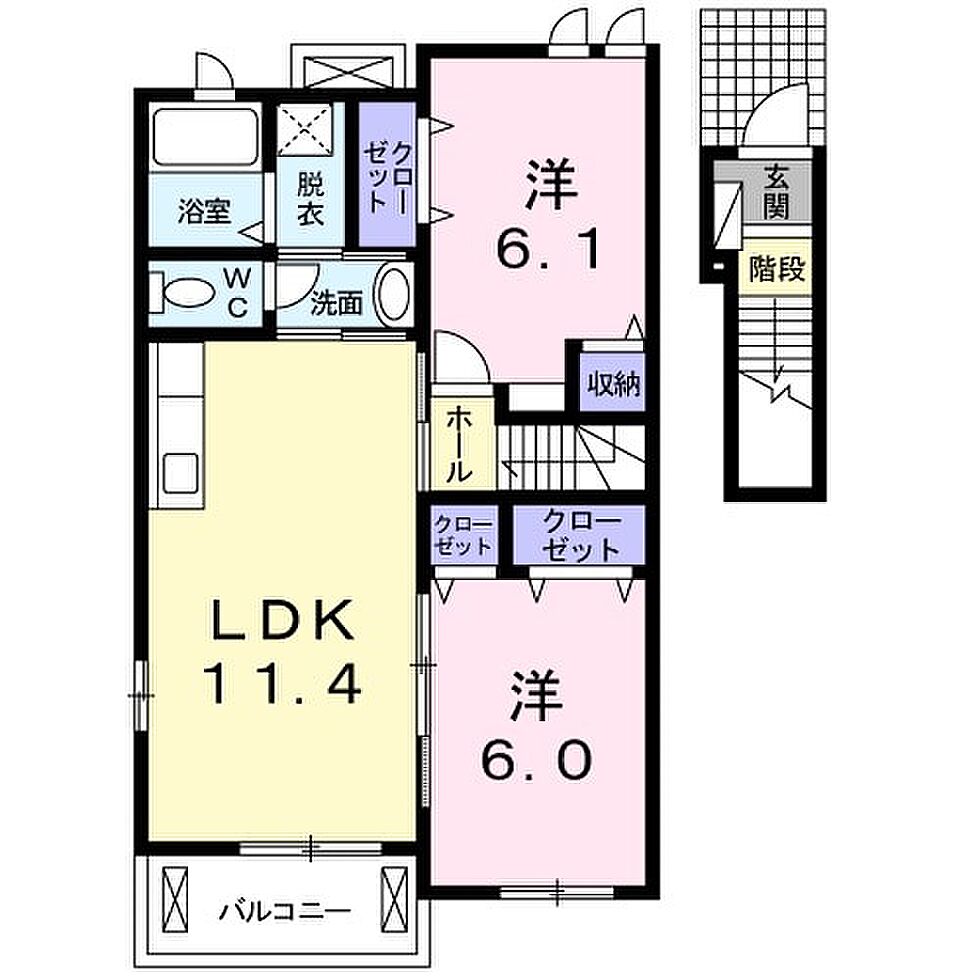 ホームズ ヘマソラールａ 2ldk 賃料5 1万円 2階 57 07 賃貸アパート住宅情報