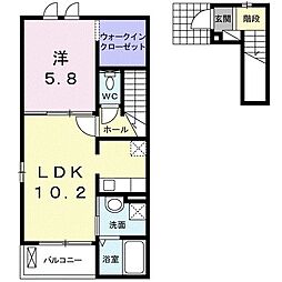 間取図画像 1LDK