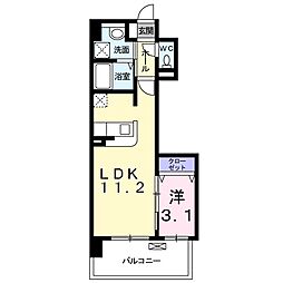 グレンドーラ 1LDKの間取図画像
