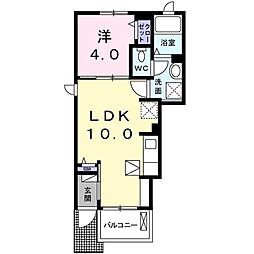 メゾンドエクラ1 1LDKの間取図画像