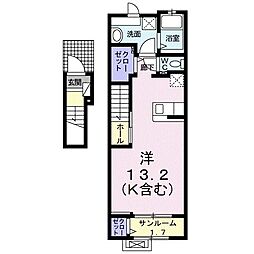LECOEUR1 ワンルームの間取図画像
