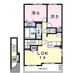 間取図画像 2LDK