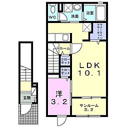 間取図画像 1LDK