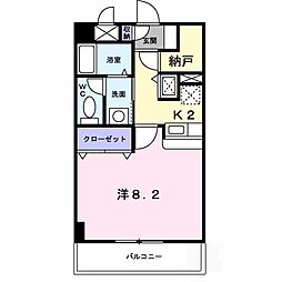 CENTRALCASA 1Kの間取図画像