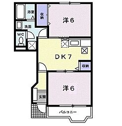 間取図画像 2DK