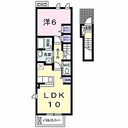 レットイットビィ1 1LDKの間取図画像