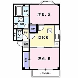 間取図画像 2DK