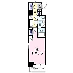 ウィステリア　パーク　稲毛海岸 5階1Kの間取り